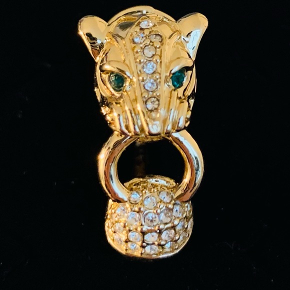 Banana Republic Panthère Ring, Multi-Colored, Gold Plating - Picture 3 of 9